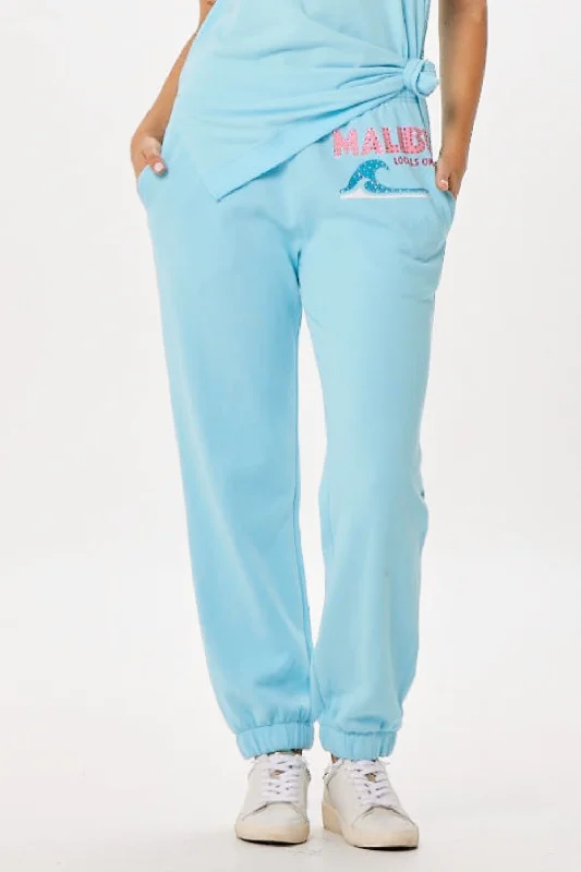 Tropical Blue Malibu Jet Setter Surf Wash Jogger