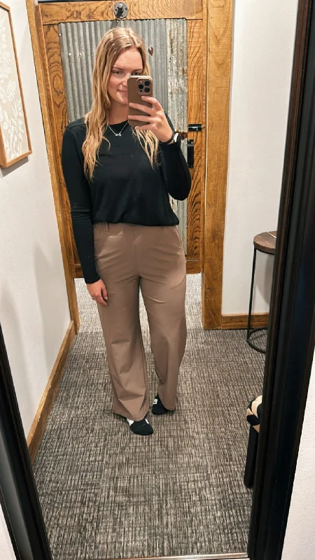 KOURTNEY TAILORED WIDE LEG PANTS 2 COLOR OPTIONS