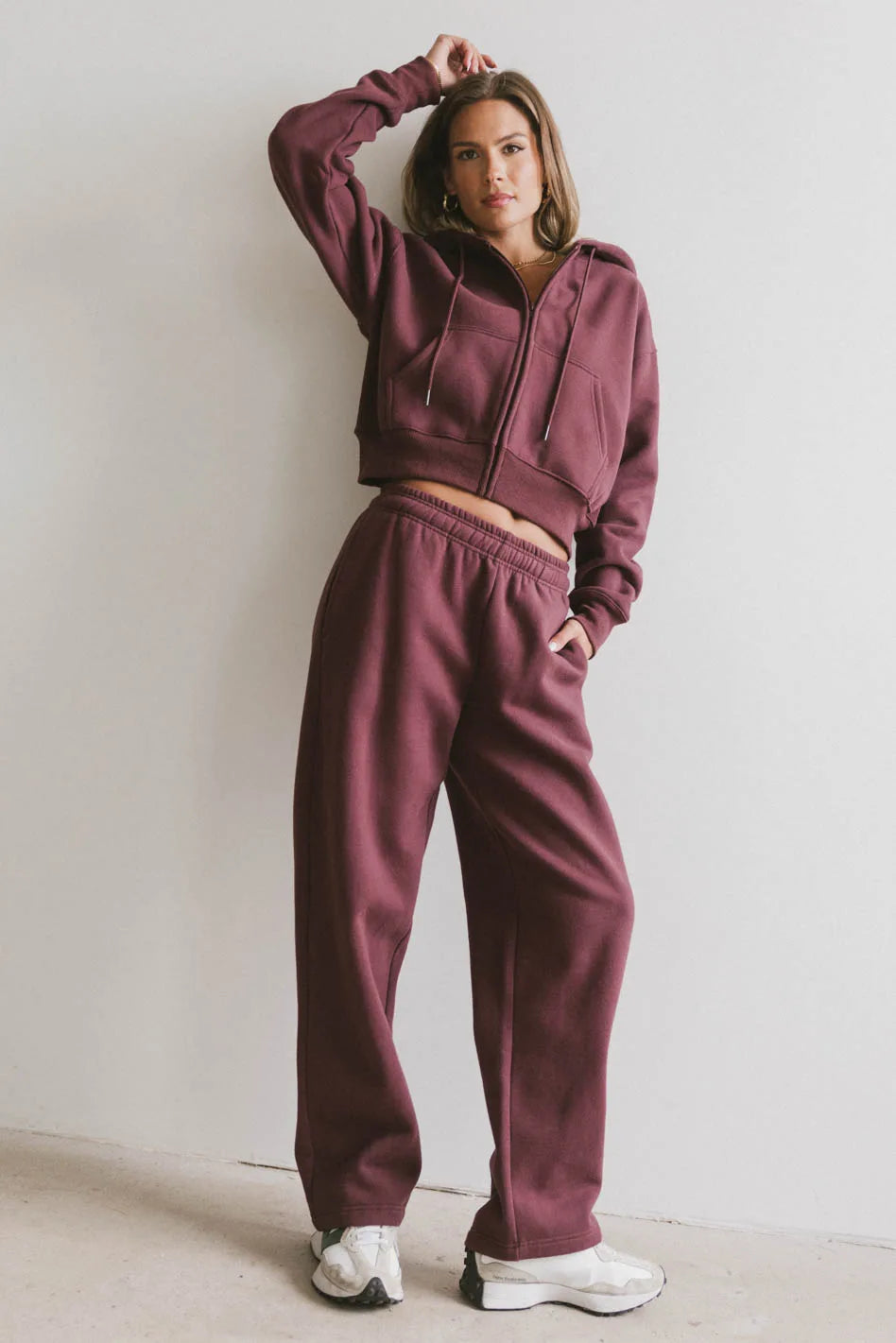 Ezra Sweatpants in Burgundy