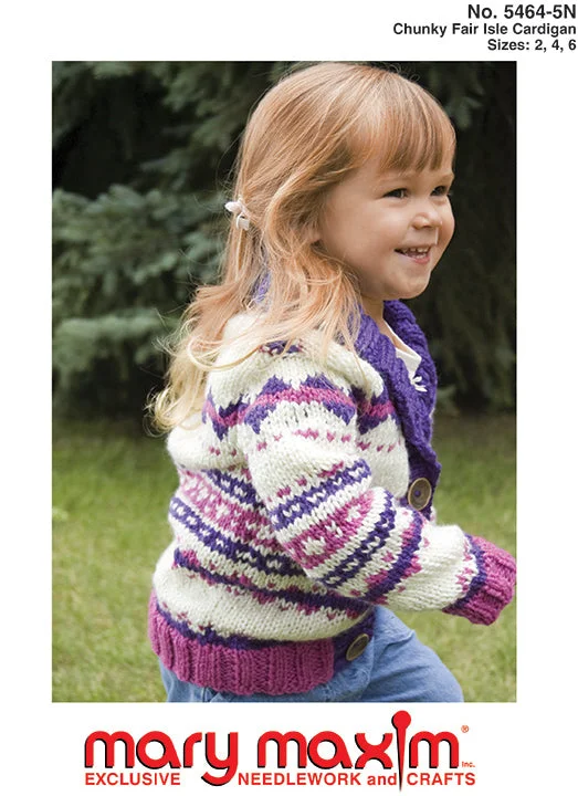 Chunky Fair Isle Cardigan Pattern