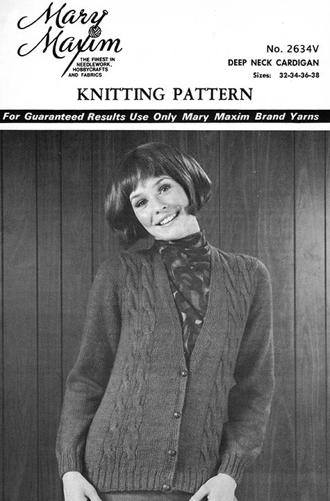 Deep Neck Cardigan Pattern