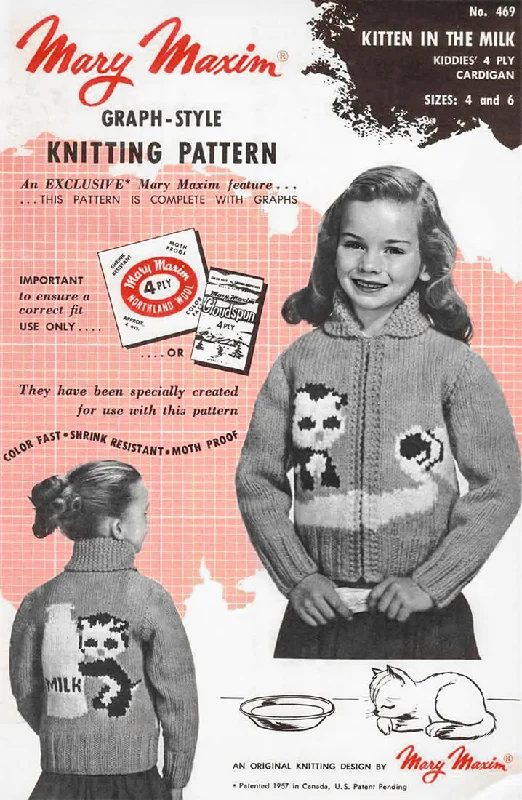 Kitten in the Milk Cardigan Pattern