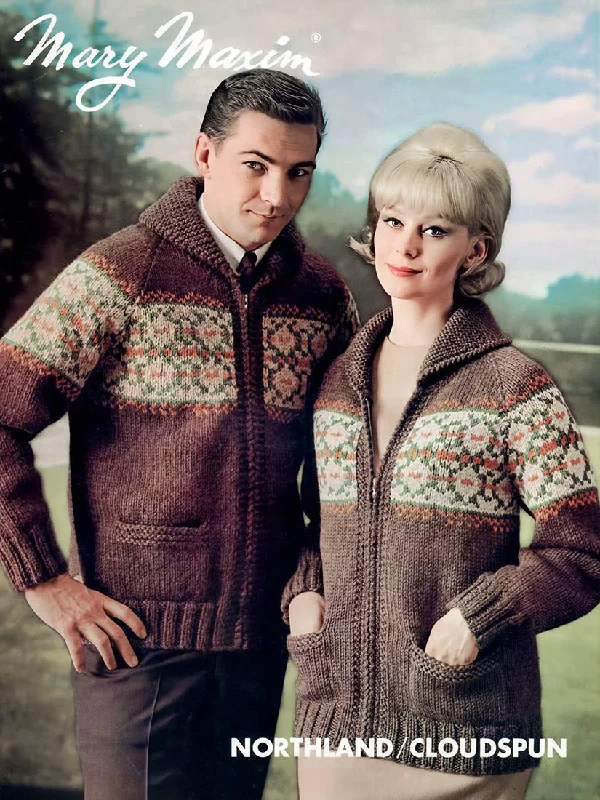 Men's or Ladies' Scandinavian Influence Cardigan Pattern