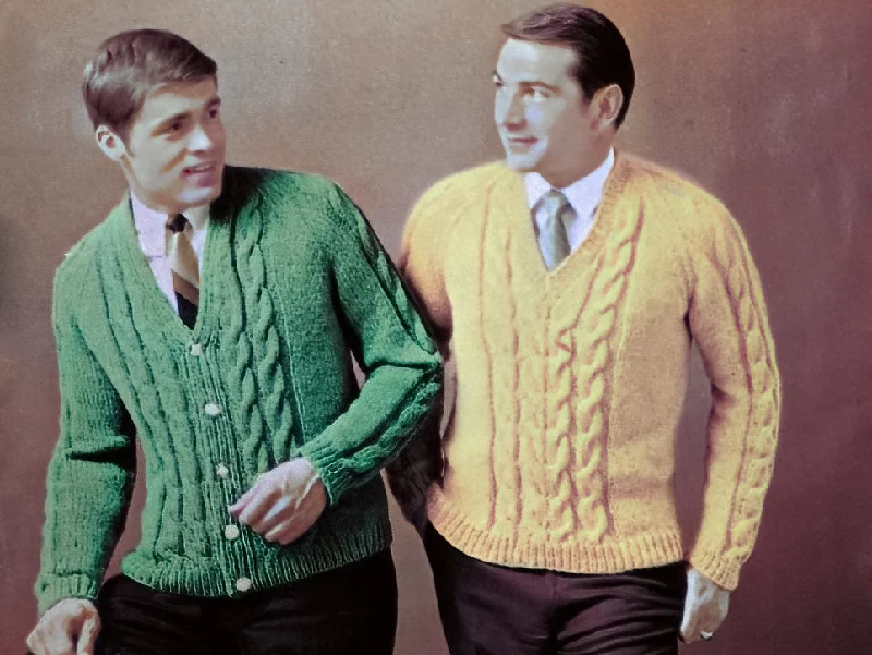 Men's Pullover or Cardigan Pattern