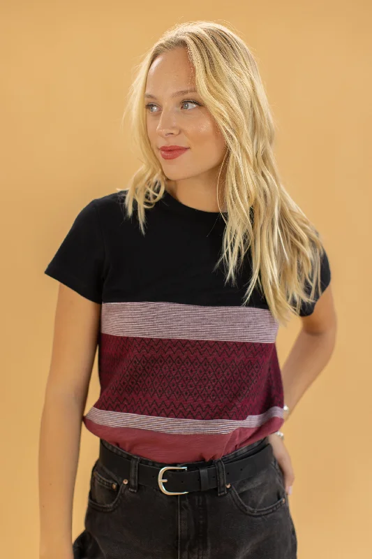 Top Mia Aztec Raspberry