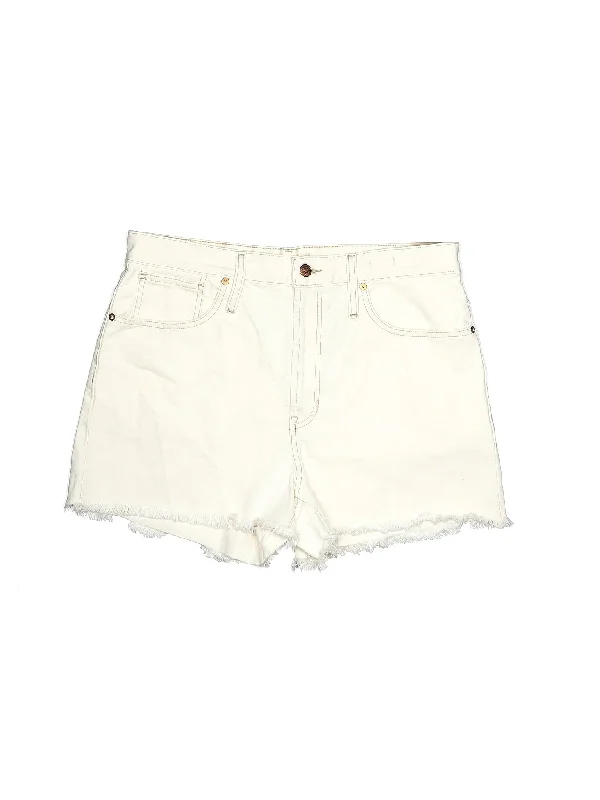 High-Rise Denim Shorts