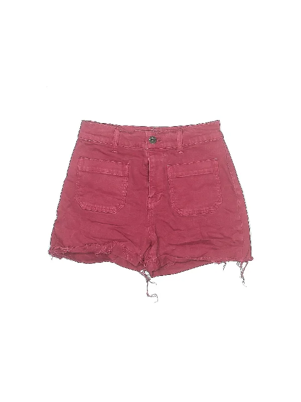 Mid-Rise Denim Shorts