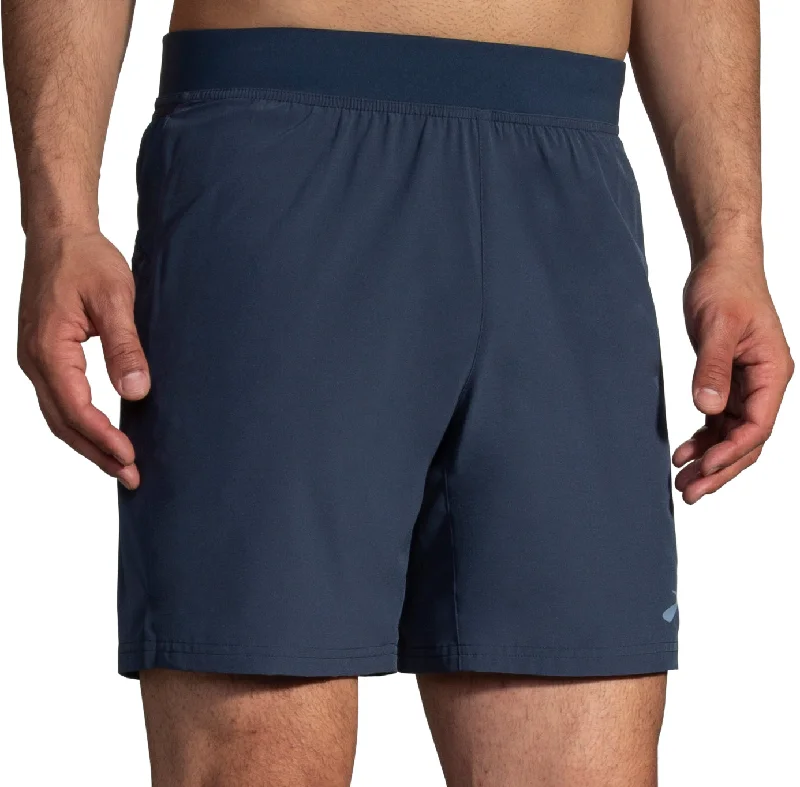 Brooks Sherpa 7 Inch Mens 2 In 1 Running Shorts - Blue