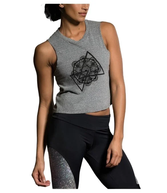 Onzie Hot Yoga Muscle Tank 3019  Mandala Grey