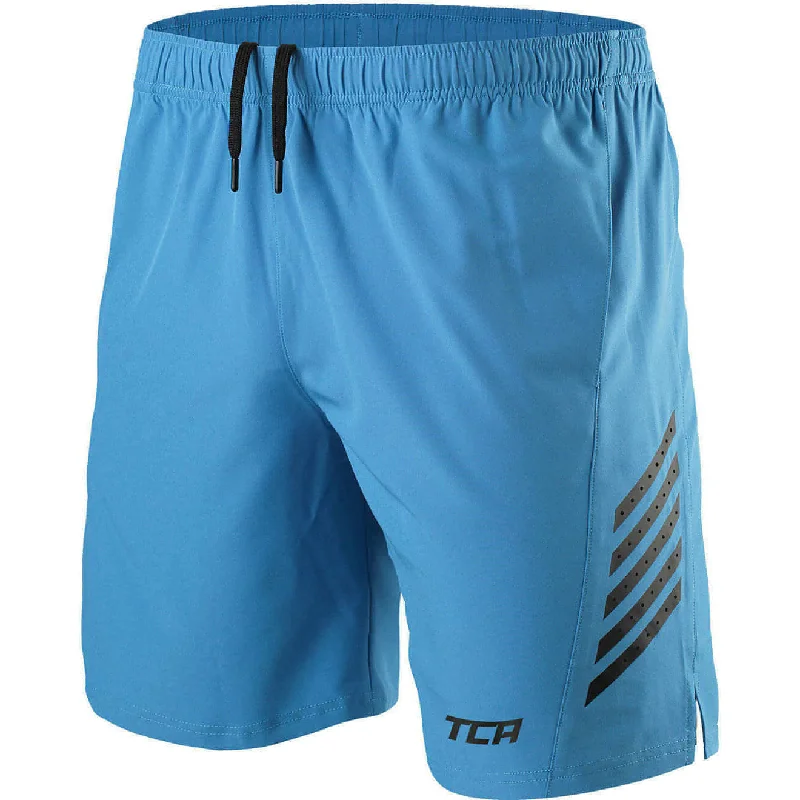 TCA Laser Tech Mens Running Shorts - Blue