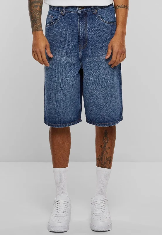 Urban Classics - 90's Heavy Denim New Mid Blue Washed - Shorts