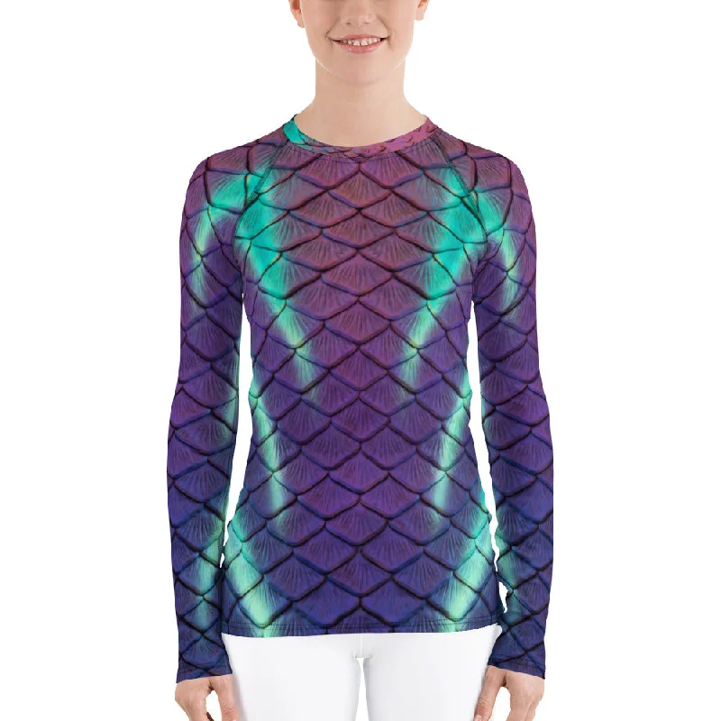 Aurora Borealis Fitted Rash Guard