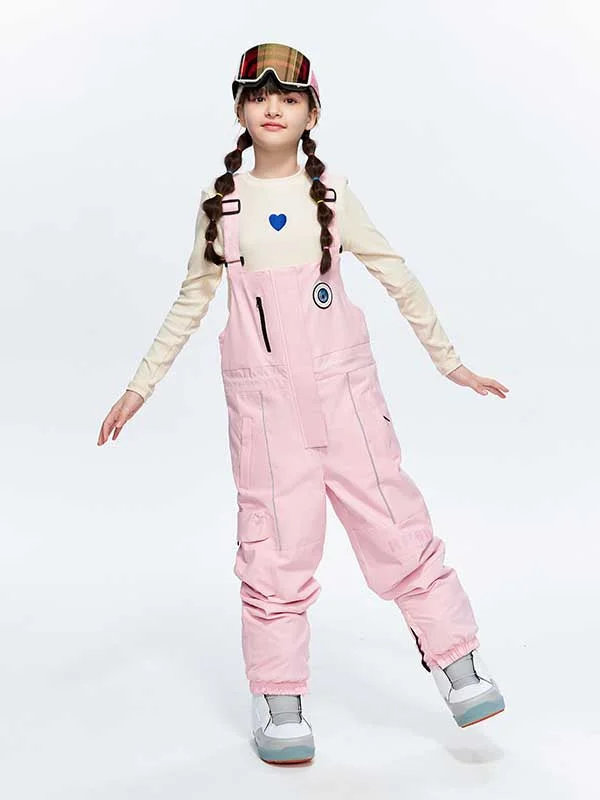 Girls High Experience Colorful Childhood Ski Pants Snow Bibs