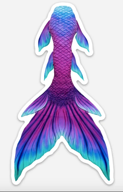 Island Iris Signature Tail Sticker