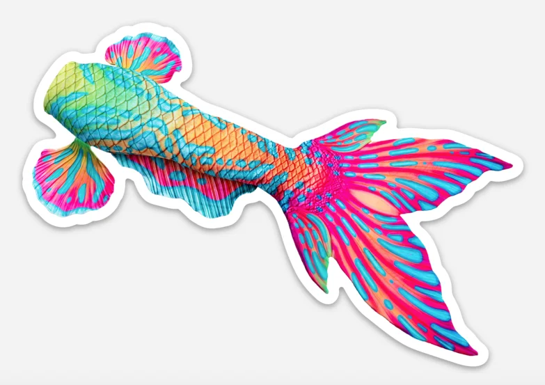 Mandarin Goby Signature Tail Sticker