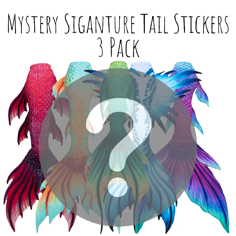 Mystery Signature Tail Sticker - 3 pack