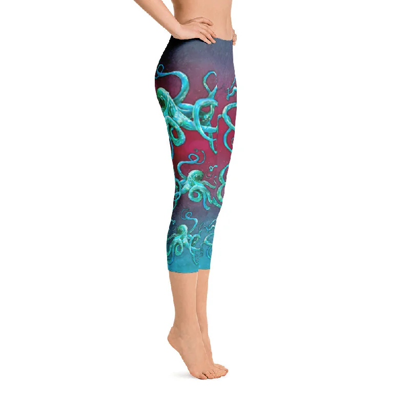 Cosmic Kraken Capri Leggings