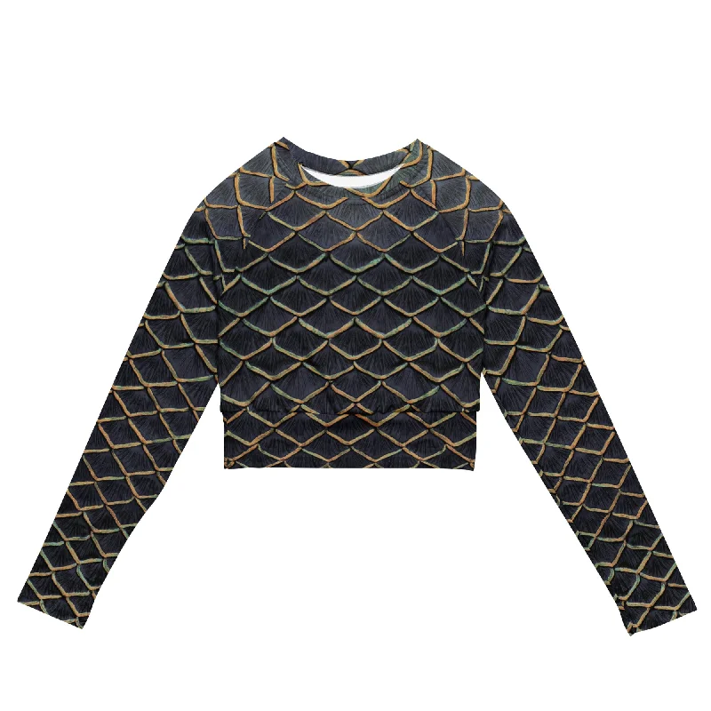 Curse of Cortes Recycled Cropped Rash Guard