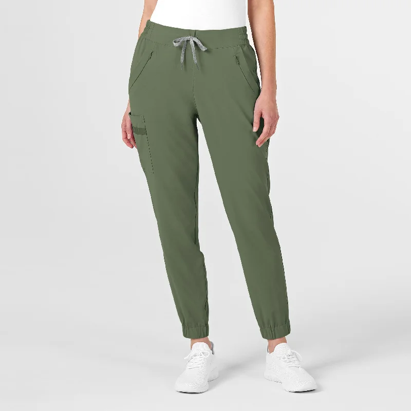 RENEW Women's Jogger Scrub Pant - Olive