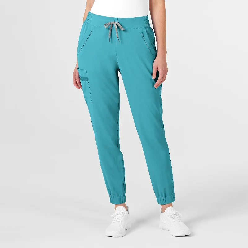 RENEW Women's Jogger Scrub Pant - Teal Blue