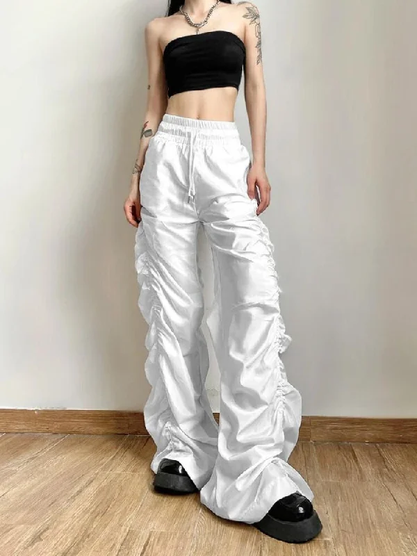 Ruched Parachute Pants