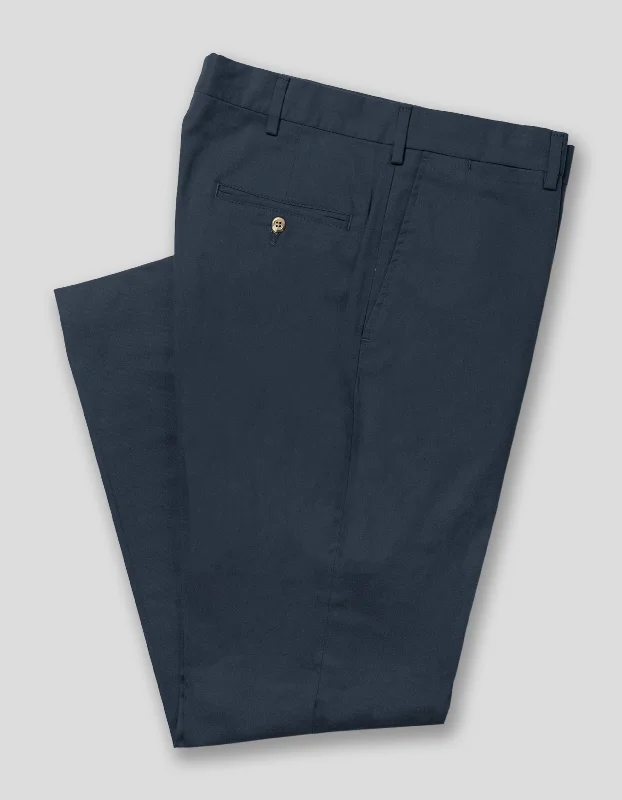 SANDED TWILL PANTS - NAVY