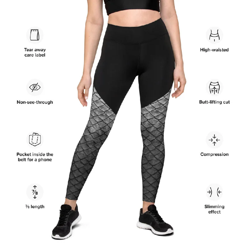 Starcrossed Silver Sports Leggings